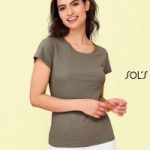 Produit personnalisé Tee shirt Femme Sol's Milo coton Organic T-shirt Bio